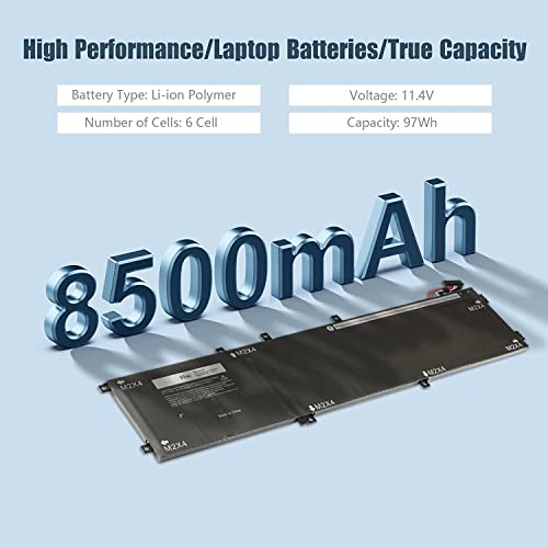 Batterie Dell Precision 5520 6GTPY 97Wh remplacement ordinateur portable