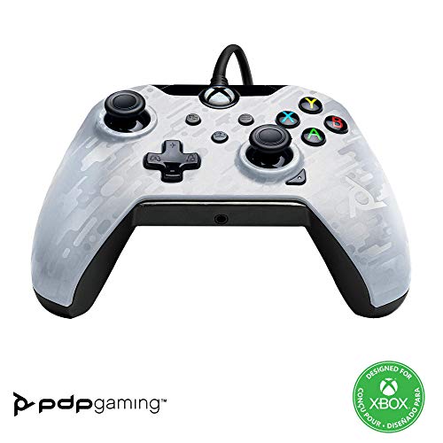 PDP Gaming Wired Controller: Ghost White - Xbox Series X|S, Xbox One, PC - Summer 2022 Model