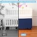 100% Cotton Scallop Edge Crib Bed Skirt, 28