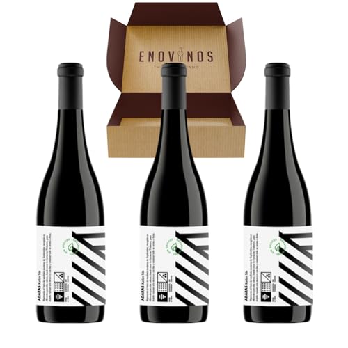 Vino Adaras Kalizo Ecológico Sin Sulfitos - x3 Botellas Vino Tinto Vega de Almansa x75 cl - Bajo en Calorías - Mejor Selección Enovinos