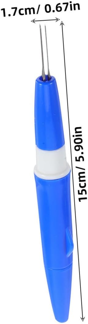 3pcs Wool Felting Needle Pen for Beginners, Ergonomic Blue Tool