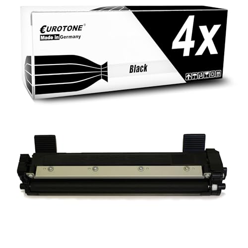 Toner TN1050 compatible Brother DCP1510 DCP1610 DCP1612, pack 4 cartouches encre noire Eurotone OfficePro