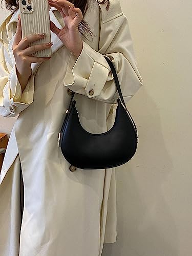Verdusa Women's Hobo Crescent Shoulder Bag Vintage Adjustable Strap Underarm Purse4
