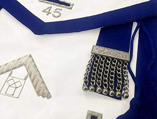 Tablier maçonnique Past Master brodé main Pennsylvanie - 2