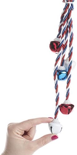 Factory Direct Craft Group of 6 Red White and Blue Patriotic Jingle Bell Door Hanger for Decorating, Displaying and Embellishing