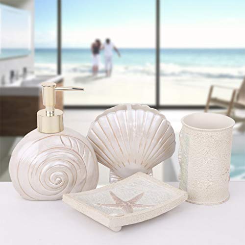 MELAG Juego de Accesorios para baño Juego de baño de Estilo Europeo Juego de Lavado de baño (Botella de loción * 1,Soporte para Cepillo de Dientes * 1,Taza de Enjuague bucal * 2,Caja de jabón * 1) Cover