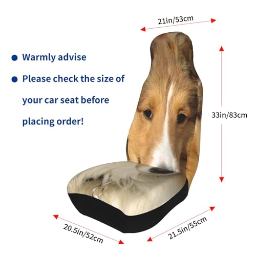 Funda de asiento de coche para perros Sheltie universal y protectora 7