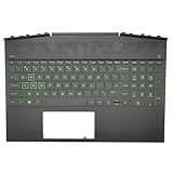 Jxjslp Replacement Upper Case Palmrest for HP Pavilion Gaming 15-DK 15T-DK Series Laptop Top Cover Backlit Keyboard Assembly L57593-001 TPN-C141 AP2K8000310