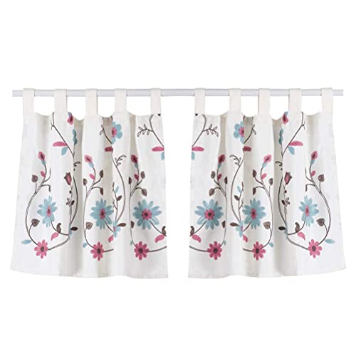 Cortinas cortas blancas de estilo rústico para transformar la luz de tu cocina o café 2