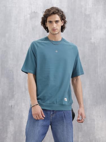 Image of WROGN Men's 220 GSM Pure Cotton T-Shirt | Oversized Fit