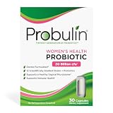 Probulin Women’s Health Probiotic + Prebiotic for Vaginal, Gut & Immune Health - 20 Billion CFU - 12 Probiotic Strains, 30 Vegan Capsules