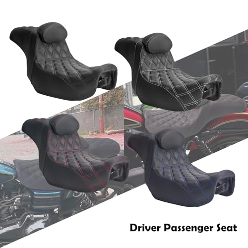 Cojines de respaldo para asiento pasajero Dyna Low Rider moto 2