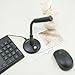 LANDIBO 3.5mm Male Microphone, Plug and Play Desktop Laptop gooseneck Microphone, Suitable for Games, Meetings, Recording, podcasts, Games, and Online Chat