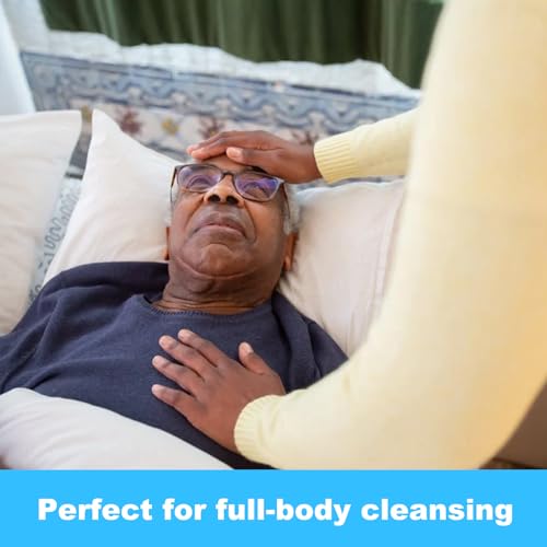 Image of 300 Body Wipes Individually Wrapped Face and Body Wipes for Women and Men | Bath Wipes for Adults No Rinse Personal Cleansing Wipes Travel,Bulk Deodorant for Homeless Shower Wipes (5Wipes /Pack,Blue)