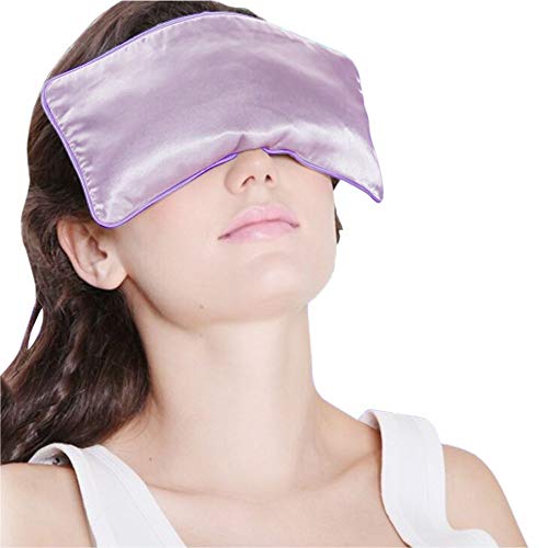 Yoga Eyepillows Seda Pura Lleno de Semillas de Lino y Lavanda Bolsas de los Ojos para el frío y Caliente