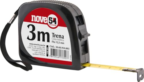 Nove54, Trena Curta De Aço, 3 M X 12,5 Mm, Hobby.