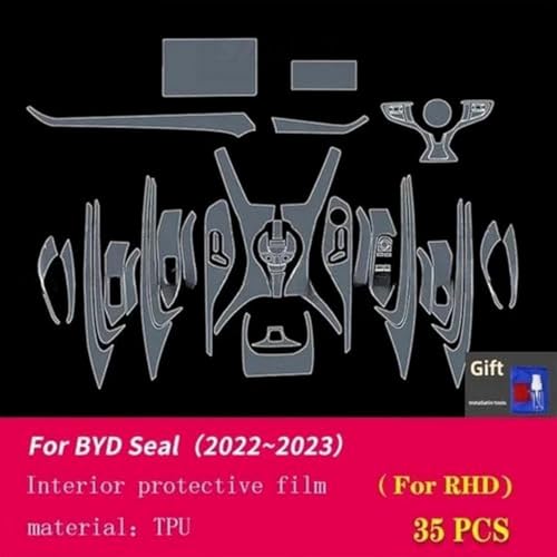 Película protectora de pantalla de consola de coche BYD Seal 2022-2023 TPU 3