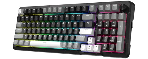 Redragon K742 Wireless Mechanical Gaming Keyboard with Knob, Bluetooth 5.0/2.4GHz/USB