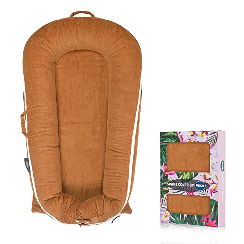 Image of Corduroy Replacement Cover Fits DockATot Deluxe+, Spare Cover, Cover Only | Hypoallergenic and Soft, Durable Two-Way Zipper, 100% Breathable Cotton