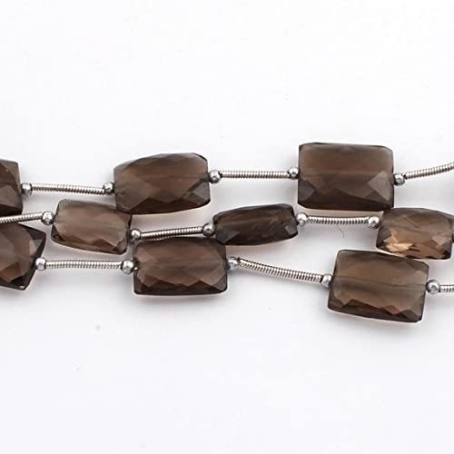 Smoky Quartz Chicklet Beads de quartz fumé pour atelier bijoux bohèmes