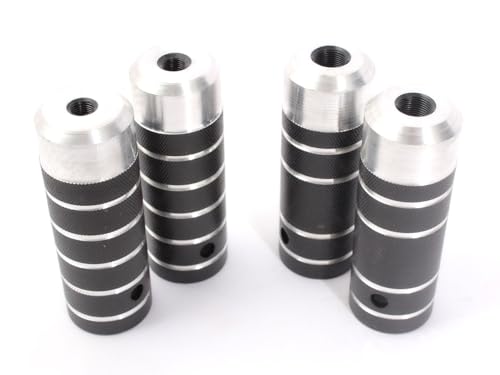 KHE BMX COP Pegs Aluminium 2 x 10mm 3/8' Zoll und 2 x 14mm Gewinde 4 Stück