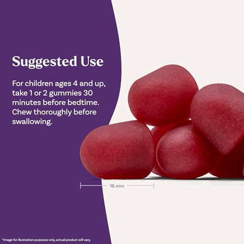Natrol Kids Melatonin 1 mg Sleep Gummies, Sleep+ Calm, Strawberry, 60 Count - image 8