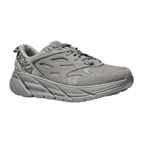 Hoka Unisex Clifton L Suede Limestone/Limestone Men's 7.5, Women's 8.5 Medium