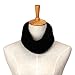 EPEIUS Kids Girls/Boys Winter Knitted Infinity Scarf Children Warm Soft Polar Fleece Neck Warmer,Black