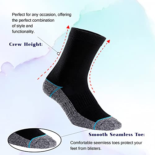 Kodal Copper Infused Crew Socks Business Athletic Moisture Wicking Odor Free Comfortable For All Day Wear thumb #3