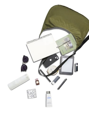 Image of Medium Nylon Crossbody Crescent Bag: Slouchy Style Shoulder Casual with Adjustable Strap