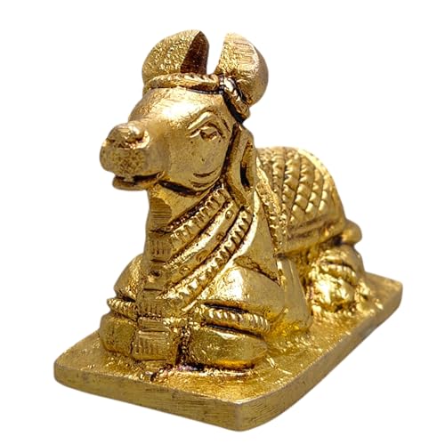 Estatua de Nandi de Latón de 2 Pulgadas miniatura 2