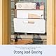 loukin Magnetischer Aktenhalter – vertikale Wandhalterung für Whiteboard, Kühlschrank, Bürowand, Dokumente, Briefe (weiß)