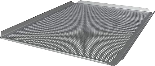 LEHRMANN Bandeja perforada 45,5 x 37,5 cm bandeja de pan placa para horno Compatible con/reemplazo para Neff Bosch...