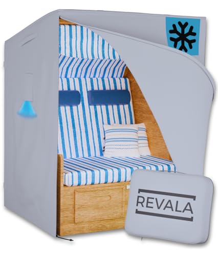 REVALA® Strandkorb Schutzhülle Winterfest | Abdeckung Strandkorb 2 sitzer | Strandkorbhülle 120 x...