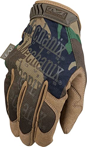 Image of Mechanix Wear - Original Woodland Camo Tactical Gloves (Small, Camouflage)