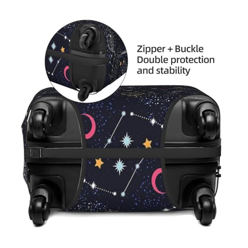 Constellation Star Clusters Galaxies Print Luggage Suitcase Covers Elastic Washable Luggage Protector Luggage Covers For Suitcase4