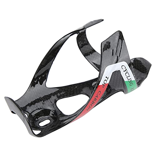 Alomejor Full Carbon Fiber Bicycle Water Bottle Cage, Lightweight Road Bike Bottle Holder with High Strength and Durability, for Cycling Accessories