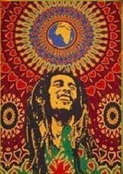 ICC Poster Wall Hanging Tapestries Tapestry Bohemian Decoration Psychedelic Hippie Large Vintage Gift Wall Hanging Dorm Decor Blanket Hippy Rasta Reggie Collage Mat Decoration (Bob Marley Laughing) - Image 3