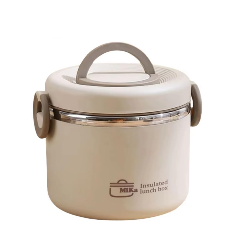 Hndhbfgrt Leakproof Stainless Steel Lunch Box 2 Layer Double Wall Insulated Thermal Food Jar Bento Box Container