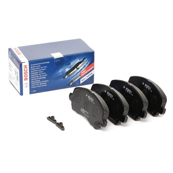 Bosch BP1950 - Pastiglie Freni Auto, Asse Posteriore - Qualità Bosch - Riduzione del Rumore e della Polvere - Certificazione ECE-R90 - Senza Rame - 1 Confezione da 4 Pastiglie