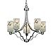 Justice Design Group FAL-8500-30-NCKL LumenAria Collection Argyle 5-Light Chandelier