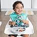 Bumkins Bibs for Girl or Boy, SuperBib Baby and Toddler for 6-24 Months, Essential Must Have for Eating, Feeding, Baby Led Weaning Supplies, Mess Saving Catch Food, Waterproof Fabric 3-pk Jungle