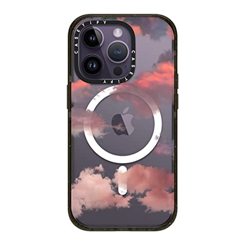 Coque antichoc iPhone 14 Pro MagSafe CASETiFY Impact protection chute 2,5m nuages