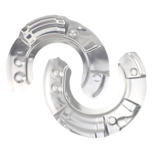 Image of HouYeen Front Right and Left Brake Disc Dust Cover Shield for B-M-W 5 6 7 Series F01 F02 F03 F04 F06 F07 F10 F11 F12 F13 2008-2018