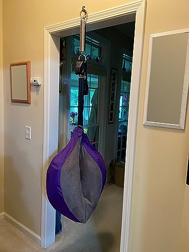 Back Bubble Patient Model with I Hook and Carabiner for Suspension. Portable Spinal Decompression, Back Stretching, Back Traction, Lower Back Pain & Sciatic Relief, Patents Pending…