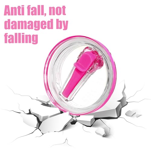 Image of Replacement Straw Lid for Stanley 40oz and 64oz Tumbler.Leak proof Flip Straw Lid Fit Stanley Cup Quencher H2.0 40 oz /64 oz and ProTour 40oz /64oz Tumbler.(Fuchsia,1-Pack)