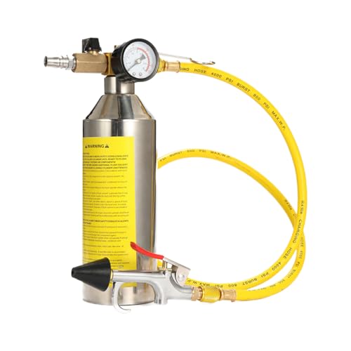 Kit AC Flush - Herramienta de limpieza de aire acondicionado Robusta, Cartucho de acero inoxidable | Juego de caza de agua del sistema A/C Automóvil, Limpieza a Alta Presión para el Coche, Le v