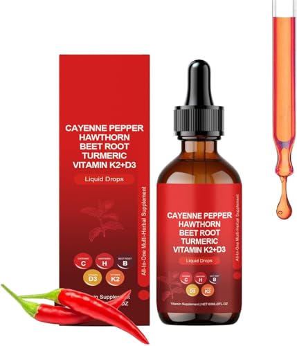 Aeluro Cayenne Drops 60 ml, extracto de pimienta de cayena Aeluro, gotas líquidas de pimienta de cayena natural (1)
