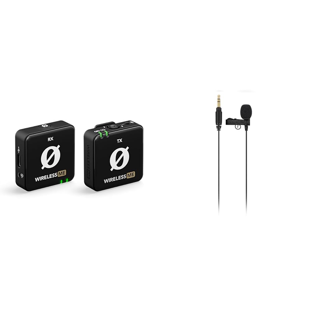 RØDE Wireless ME Système de Microphone sans Fil Ultra-Compact avec Microphones & Lavalier GO Professional - Microphone de Poche pour Les Applications Broadcast, la réalisation de Films