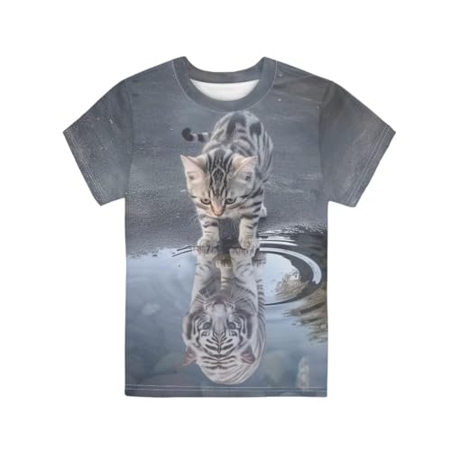 Image of Xhuibop Kids T Shirts for Boys Size 3-16 Girls Short Sleeve Sportswear Active Tops